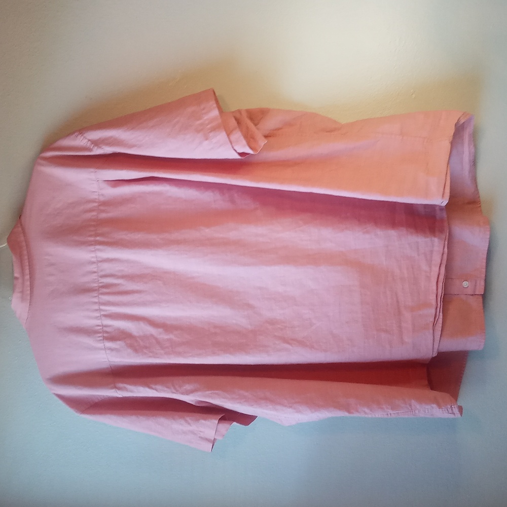 Oak Hill Men's Pink Short Sleeve Shirt - Picture 9 of 9